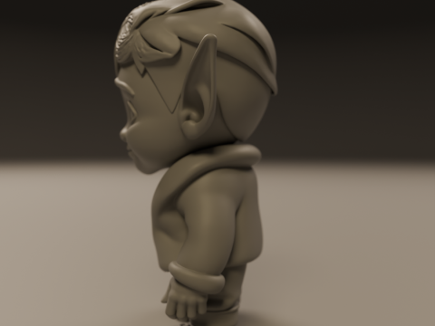 Baby elf 3Dプリントモデル
