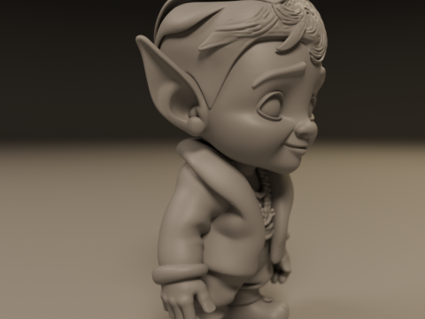 Baby elf 3Dプリントモデル
