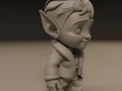 Baby elf 3D Print Model