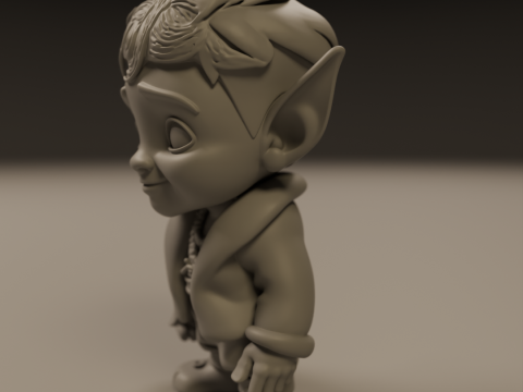 Baby elf 3Dプリントモデル