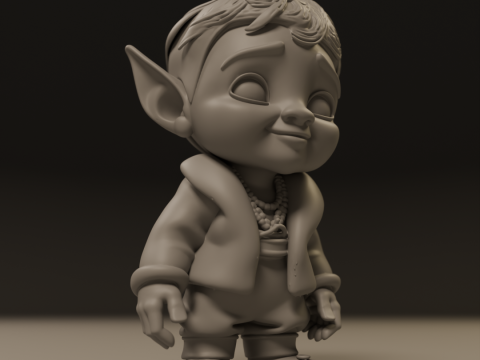 Baby elf 3Dプリントモデル