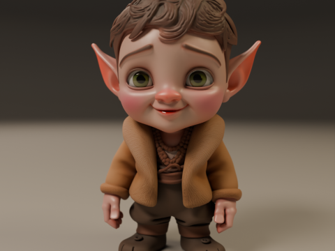 Baby elf 3Dプリントモデル