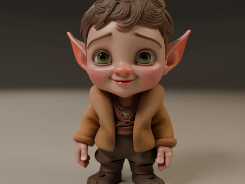 Baby elf 3D Print Model