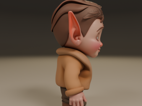 Baby elf 3Dプリントモデル