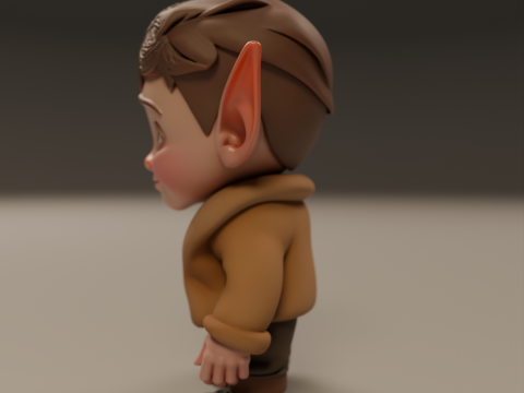 Baby elf 3Dプリントモデル