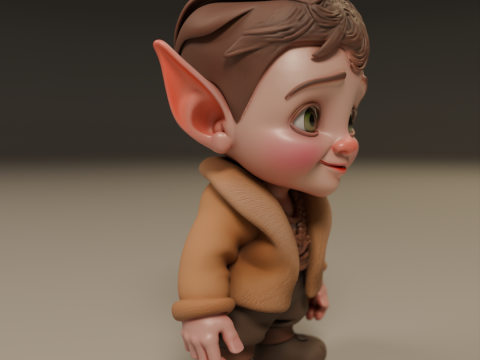 Baby elf 3Dプリントモデル