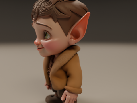 Baby elf 3Dプリントモデル