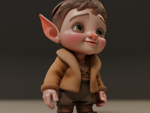 Baby elf 3Dプリントモデル