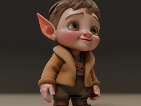 Baby elf 3D Print Model