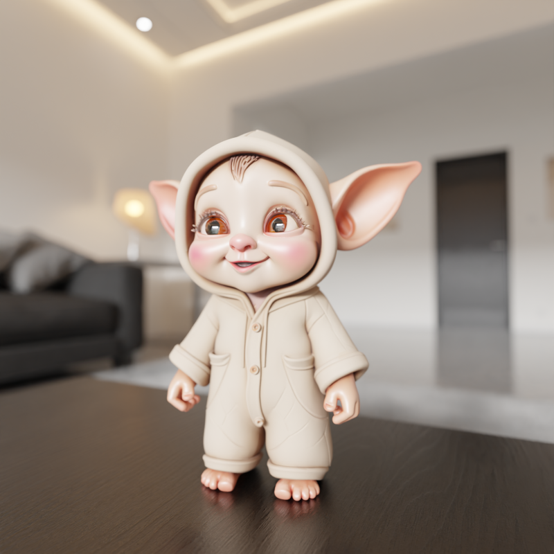 Baby elf 3D 打印模型 .c4d .max .obj .3ds .fbx .stl .blend
