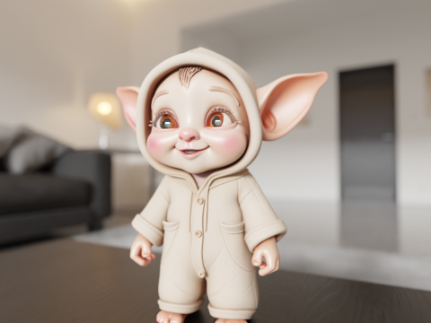 Baby elf 3D-printmodel