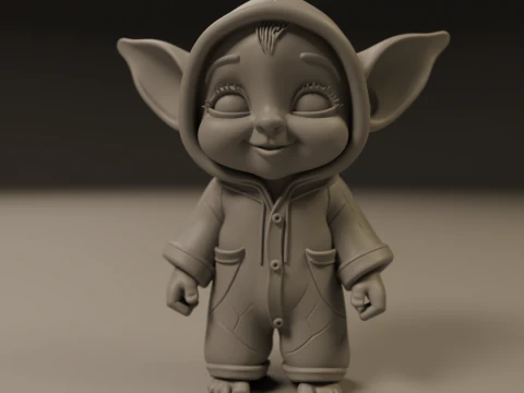 Baby elf 3D Print Model