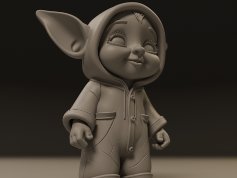 Baby elf 3D 打印模型