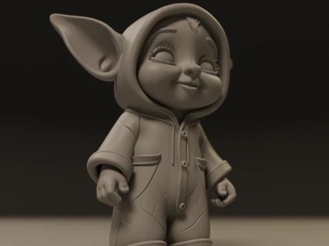 Baby elf 3D Print Model
