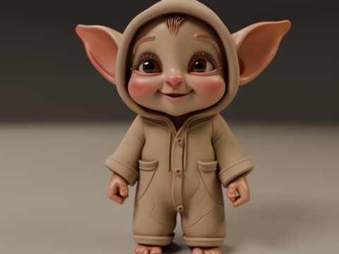 Baby elf 3D 打印模型