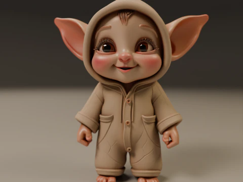 Baby elf 3D Print Model