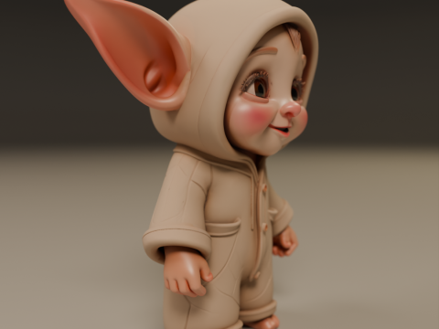 Baby elf 3D 打印模型