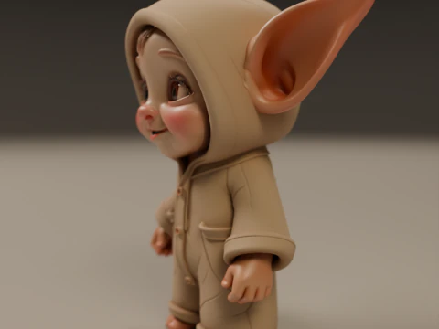 Baby elf 3D Print Model