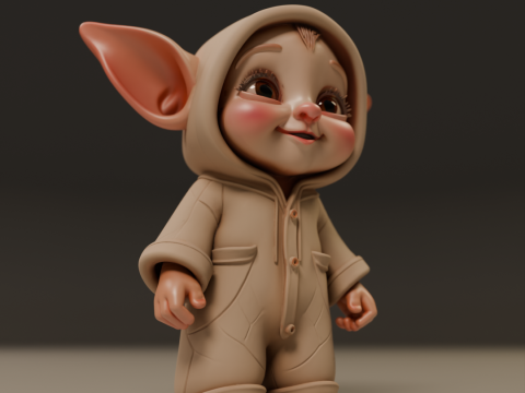 Baby elf 3D 打印模型