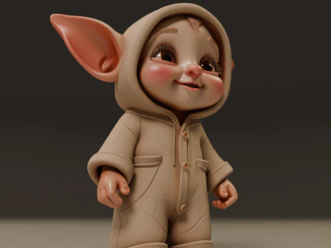 Baby elf 3D Print Model