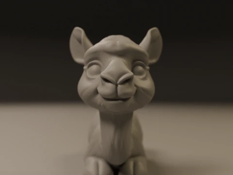Cute camel 3D Print Model