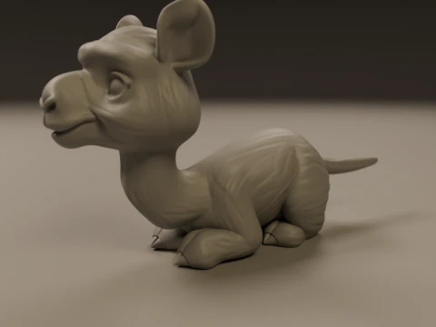 Cute camel 3D Print Model