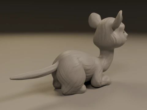 Cute camel 3D Print Model