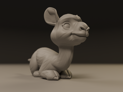 Cute camel 3D 打印模型