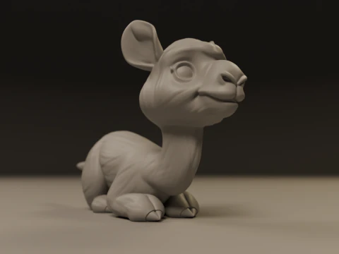 Cute camel 3D Print Model