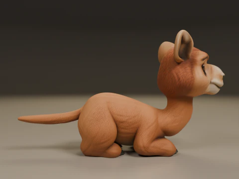 Cute camel 3D Print Model