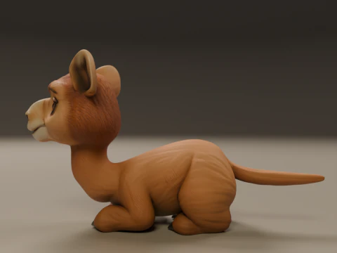 Cute camel 3D Print Model