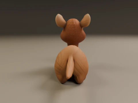 Cute camel 3D Print Model