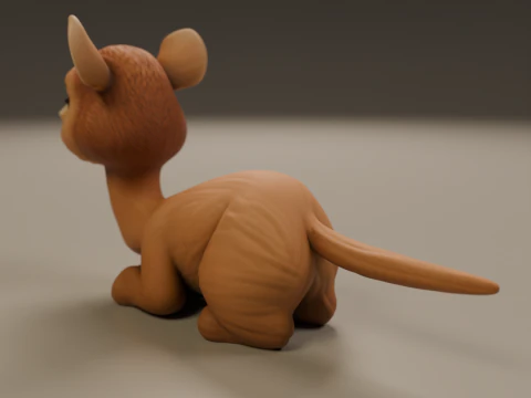 Cute camel 3D Print Model