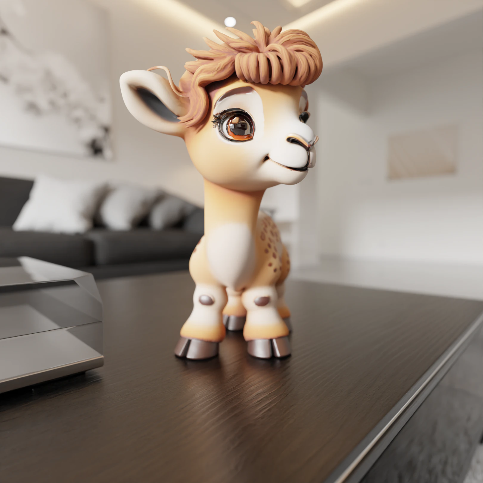 Cute camel 3D Print Model .c4d .max .obj .3ds .fbx .stl .blend 