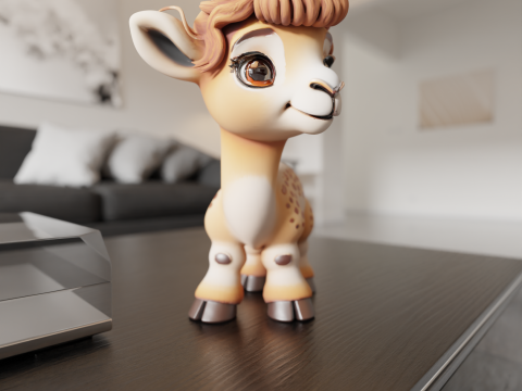 Cute camel 3D Print Model