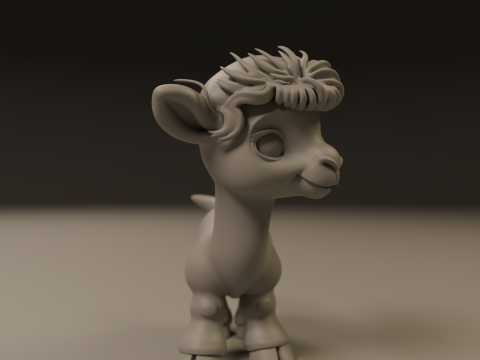 Cute camel 3D-Druckmodell