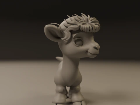 Cute camel 3D Print Model