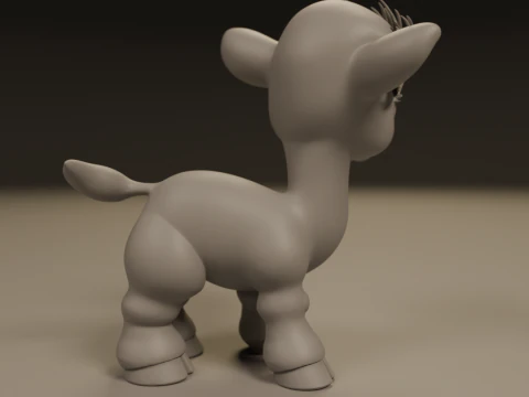 Cute camel 3D Print Model