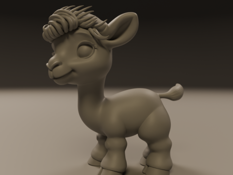 Cute camel 3D-Druckmodell