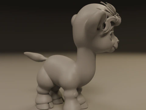 Cute camel 3D Print Model