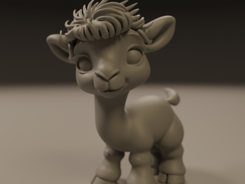 Cute camel 3D-Druckmodell