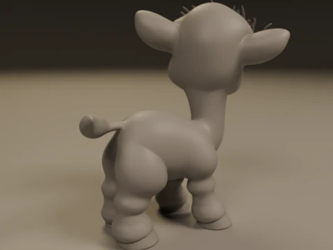 Cute camel 3D Print Model