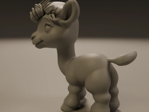 Cute camel 3D Print Model