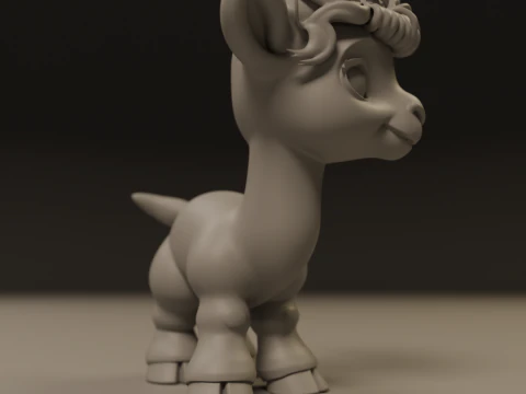 Cute camel 3D Print Model