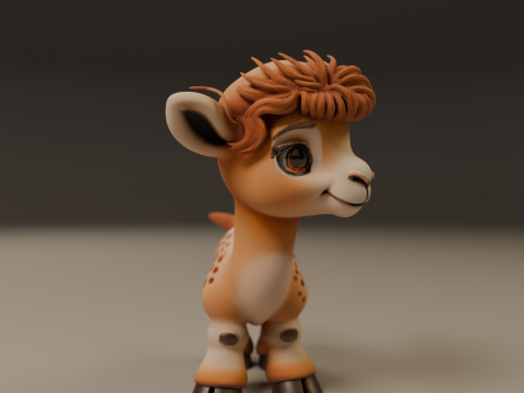 Cute camel 3D-Druckmodell