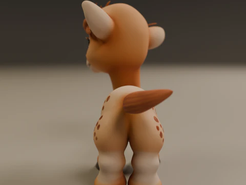 Cute camel 3D Print Model