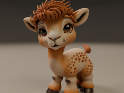 Cute camel 3D-Druckmodell