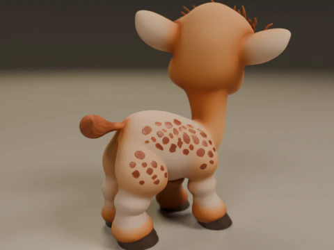 Cute camel 3D Print Model