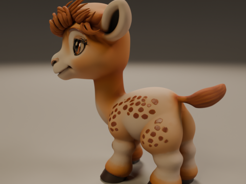 Cute camel 3D-Druckmodell