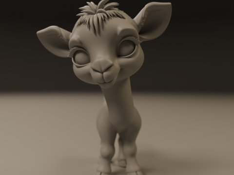Cute camel 3D 打印模型